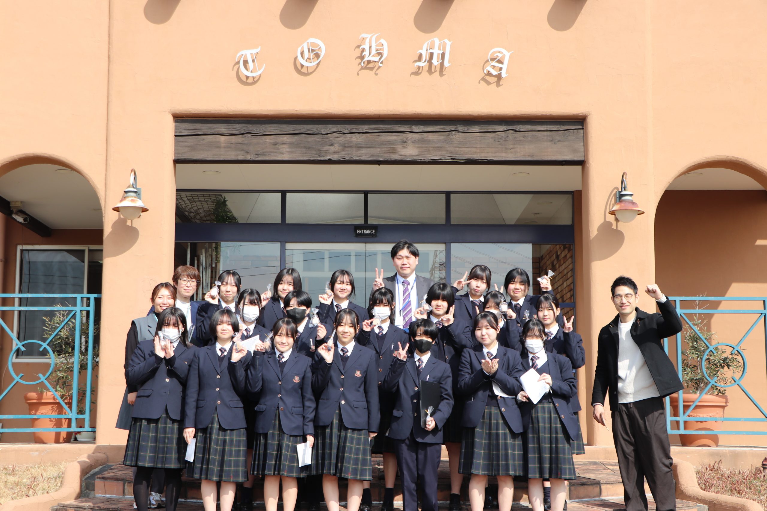 佐賀学園高等学校の生徒さんが東馬に見学に来られました!