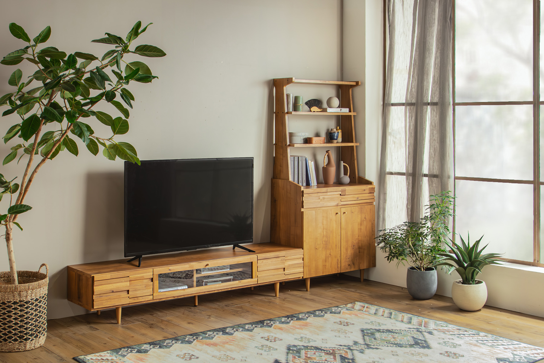 【美品‼️】アクタス(スタジオアルファトレーディング) 127cm幅ローボード スタジオアルファトレーディング シャイン SHINE テレビボード